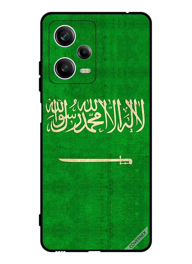 Covernex - Protective Case Cover For Xiaomi Redmi Note 12 Pro Saudi Arabia Flag Vintage - Image 1