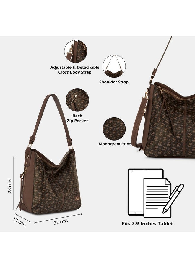 Lavie Lavie Women's Mono Clair Large Hobo Bag | Ladies Purse Handbag  - Image 4