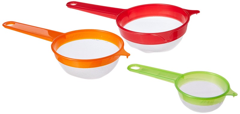 Uniware 3 Sphere Set Strainers  Green Orange  Red P71115 315 472 515