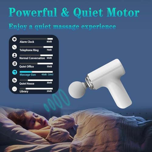 TECH LOGO ELECTRONICS Massage gun for body pain relief legs massager Deep Tissue, Neck, Shoulders, Back, Arms & Feet Massager- 6 Speed Settings Type-C Charging for Muscle Pain Relief Recovery multicolour (Black + Mini Massager) - Image 3