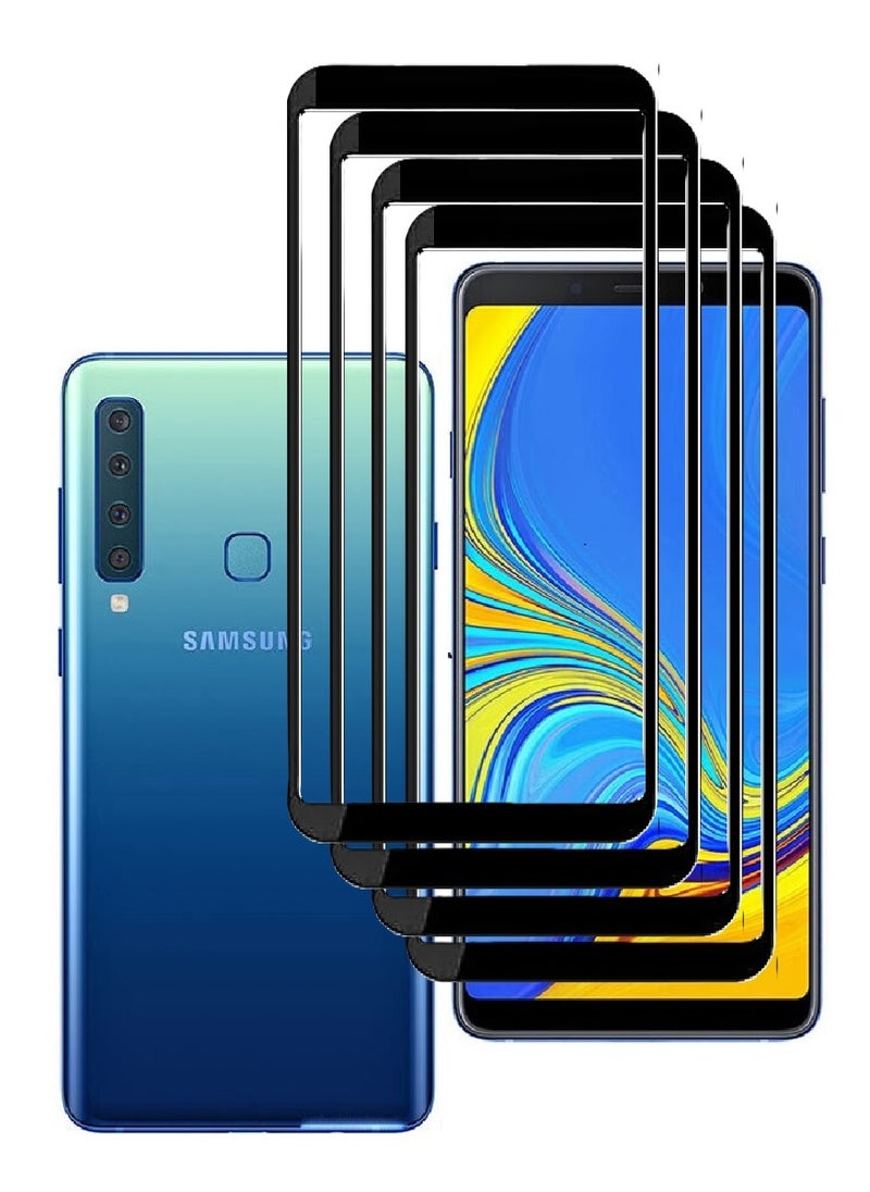 AINA 4 Pieces Tempered Glass Screen Protector 5D Designed For Samsung Galaxy A9 (2018) Full Glue Edge to Edge Full Screen Coverage And Bubble Free - Image 1