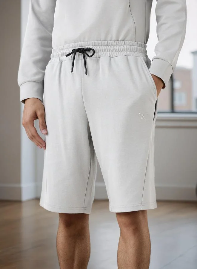 Panelled Performance Shorts with Pockets