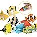 RCOMG 24PCS Tropical Fish Toys Plastic Sea Creatures Figurines Set Educational Learning Ocean Animal Figures Party Favor Miniature Toys Gifts for Boys Girls Kids - Image 3
