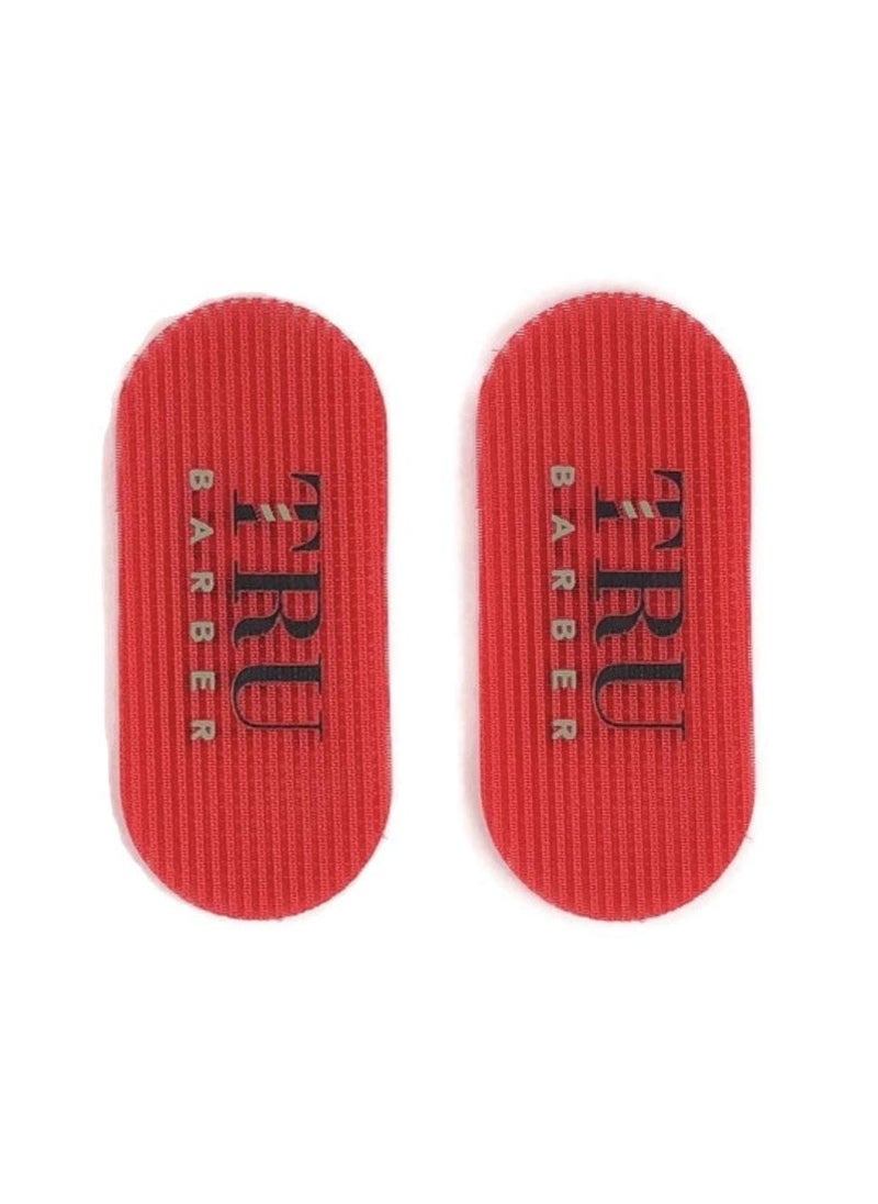 TRU BARBER TRU BARBER HAIR GRIPPERS 3 COLORS BUNDLE PACK 6 PCS for Men and Women - Salon and Barber, Hair Clips for Styling, Hair holder Grips (Black/Red/Black)  - Image 2