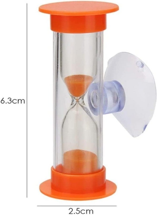Rosojodg 2pcs Blue Toothbrush Timer for 2mins Sand Clock Timer 2 Minute Sand Timer, Plastic Suction Cup Hourglass Sandglass Desktop Ornament Party Favors - Image 2