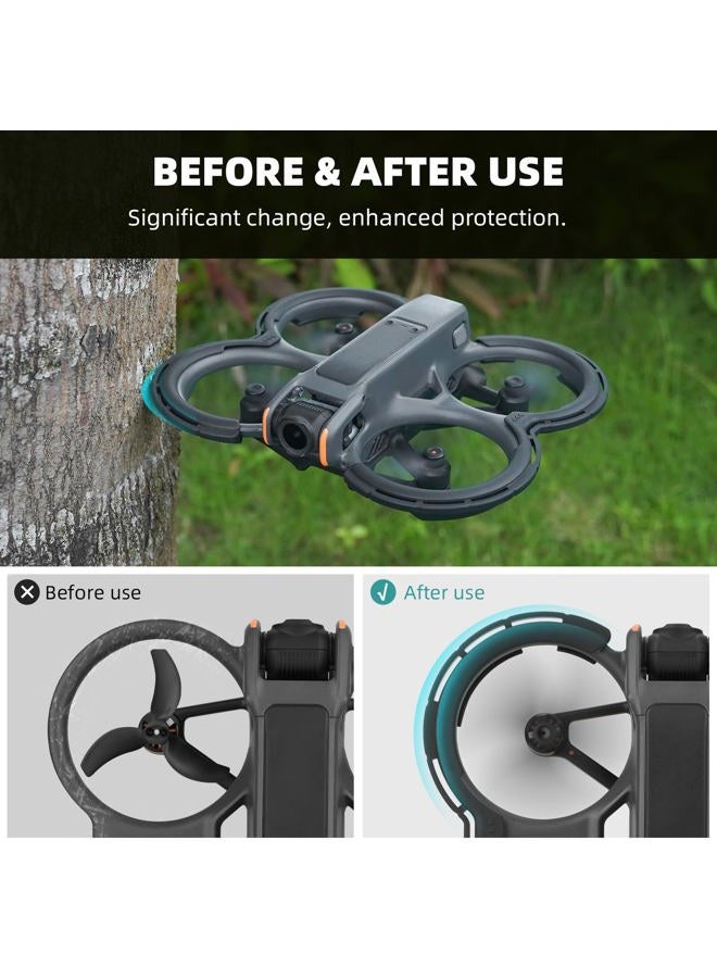 BRDRC Avata 2 Bumper Guards Accessories, Propeller Guard Protector Gimbal Protective Anti-Collision Ring Cover for DJI Avata 2 Fly More Combo Accessories (Green) - Image 2