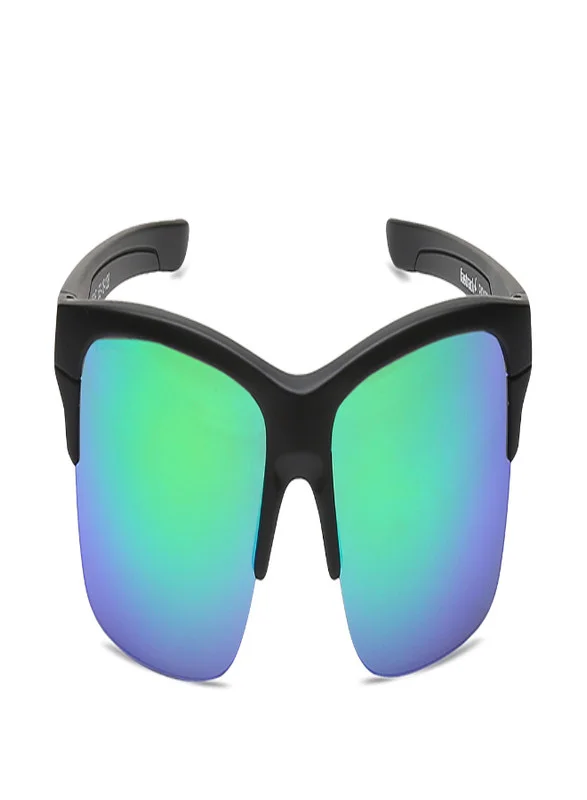 fastrack Black Rectangle Men Sunglasses (P421GR1)
