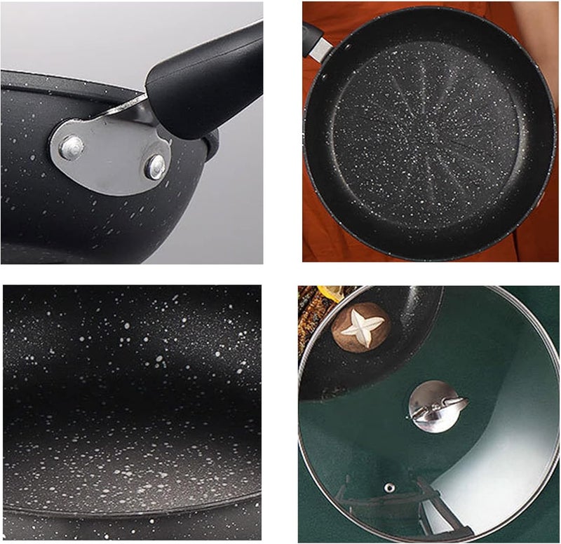 كلاراكو مقلاة شواء غير لاصقة من كلاركو مع توصيل سريع، مقبض مريح من الفولاذ المقاوم للصدأ، ABS سهلة الاستخدام ومناسبة لجميع المواقد (14 سم) - Image 5