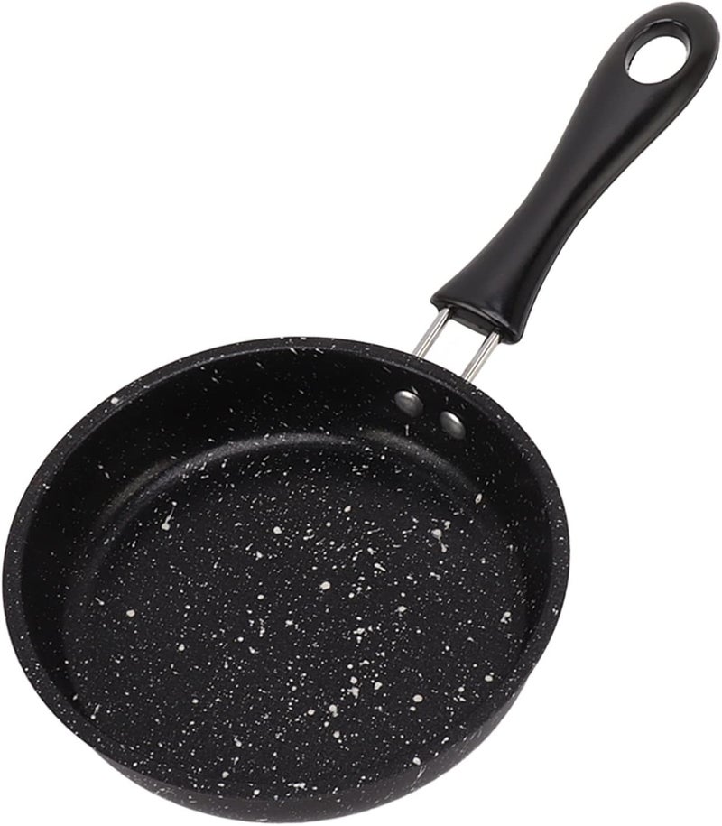 كلاراكو مقلاة شواء غير لاصقة من كلاركو مع توصيل سريع، مقبض مريح من الفولاذ المقاوم للصدأ، ABS سهلة الاستخدام ومناسبة لجميع المواقد (14 سم) - Image 1