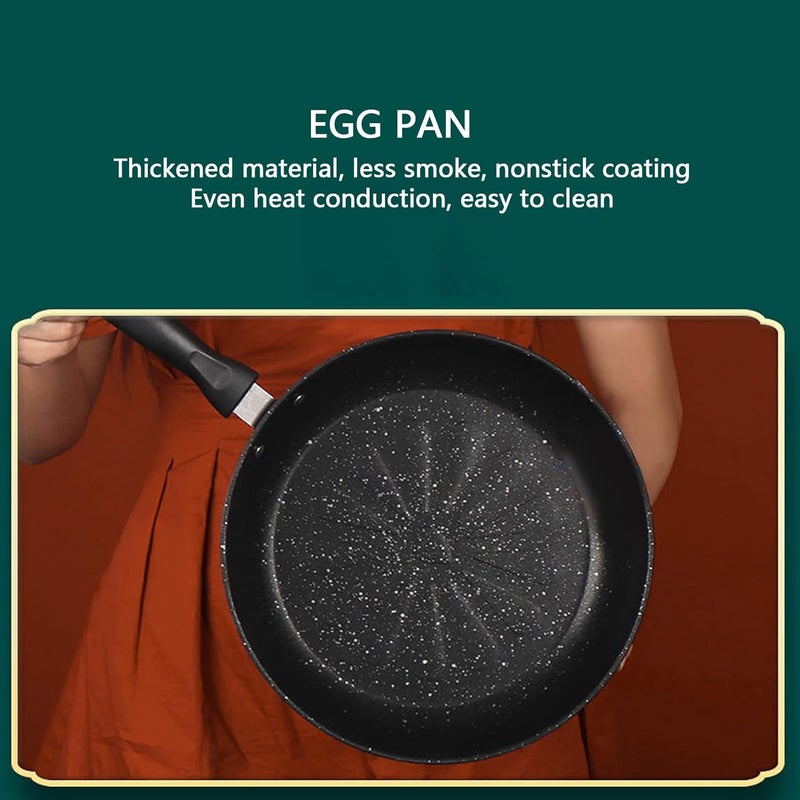 كلاراكو مقلاة شواء غير لاصقة من كلاركو مع توصيل سريع، مقبض مريح من الفولاذ المقاوم للصدأ، ABS سهلة الاستخدام ومناسبة لجميع المواقد (14 سم) - Image 3