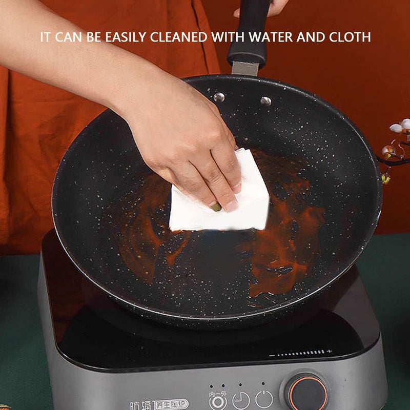 كلاراكو مقلاة شواء غير لاصقة من كلاركو مع توصيل سريع، مقبض مريح من الفولاذ المقاوم للصدأ، ABS سهلة الاستخدام ومناسبة لجميع المواقد (14 سم) - Image 4