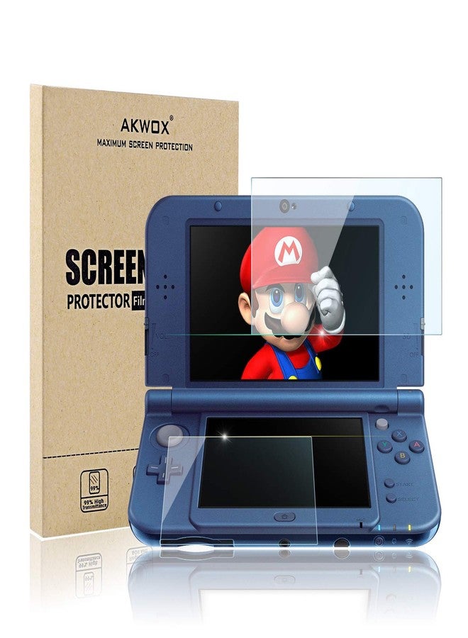 AKWOX (4-Pack) Screen Protector for Nintendo 3DS XL, HD Clear Crystal PET Screen Protective Filter for Nintendo 3DS XL with Anti-Bubble and Anti-Fingerprint - Image 1
