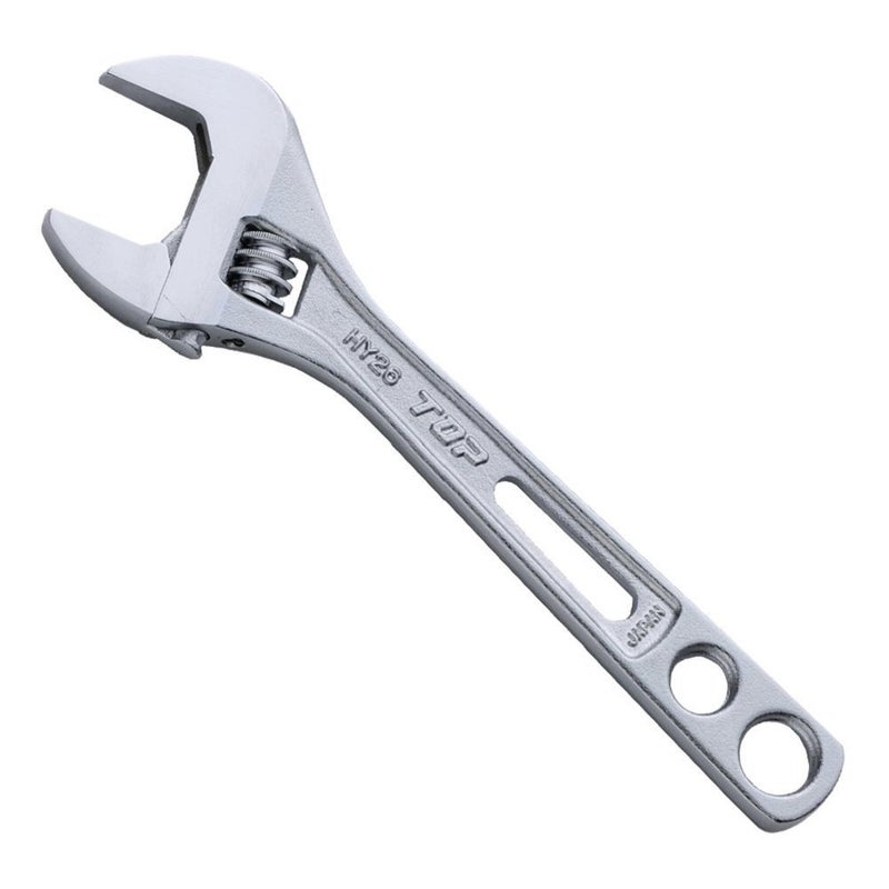 TOP 6 inch Adjustable Wrench Thin and Light Body for Tight Spaces Super Heavy Duty Extra Wide Opening Jaw Crescent Wrench Made in Japan - Image 2