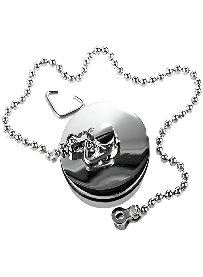 NEW WARE 40 mm Bath Tub Chain Plug Drain Silver Bathroom Sink Basin Stopper Plug with Chain Bathtub Accessory Bathtub Sealer Cover 1.5 Inch - Image 5