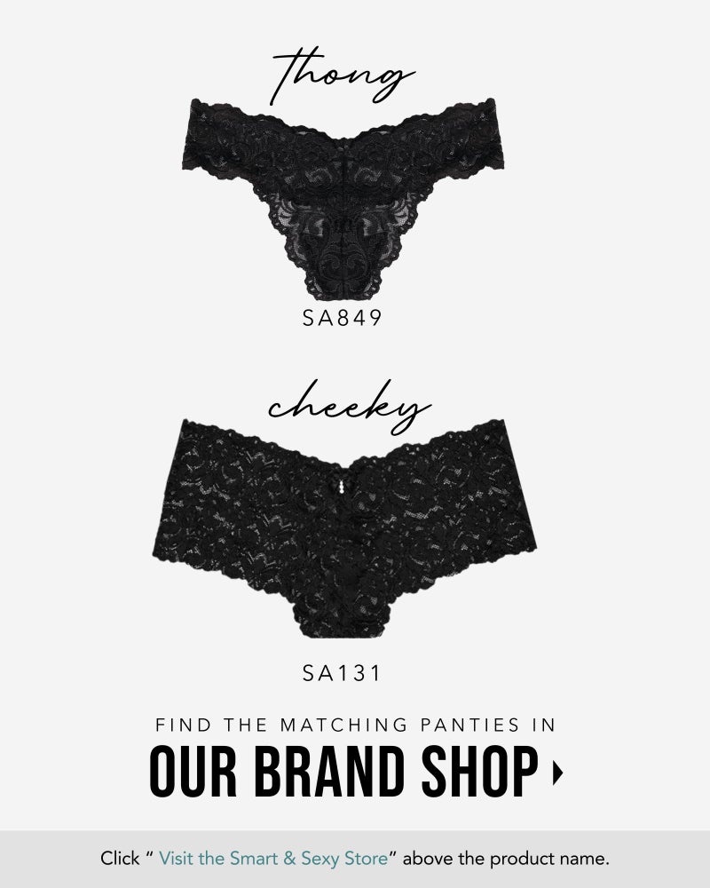Smart & Sexy womens Plus Size Signature Lace Unlined Underwire With Added Support Bra, Black Hue, 38DDD US - Image 3