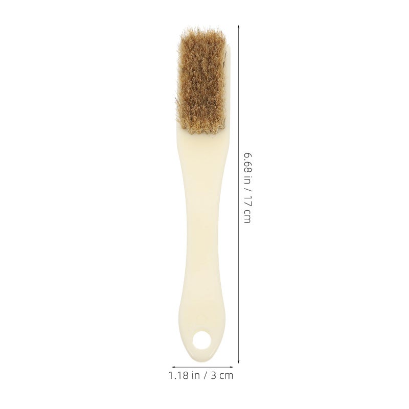 6Pcs Mini Crevice Brushes With Medium Stiff Yellow Bristles For Rust Removal Industrial And Home Cleaning - Image 3