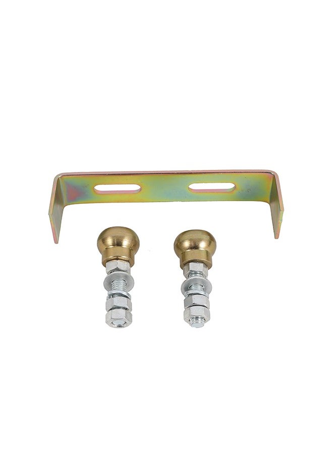 LAWAZIM Sliding Door Roller - Golden Head - Adjustable Dual Rollers for Sliding Gates, Doors Durable Gate Guide Roller with Wall Mount Bracket Indoor/Outdoor Use Anti-Tilt Design for Smooth Operation  - Image 1