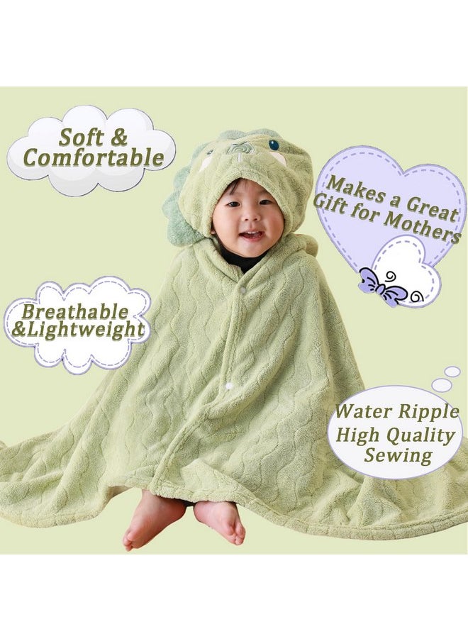 kmilro kmilro Toddler Towels with Hood for Boys Girls 0-6 Years 2-Pack Hooded Baby Bath Towels for Kids 27.5"X55" Ultra Absorbent Soft Thick Toddler Bath Towel Baby Beach Towel Bathrobe Toallas para Bebe  - Image 4