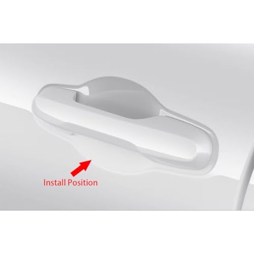 Beautost Fit for Honda New PilotPassport 2025 2026 Door Bowl Handle Cover Trims Piano Black - Image 3