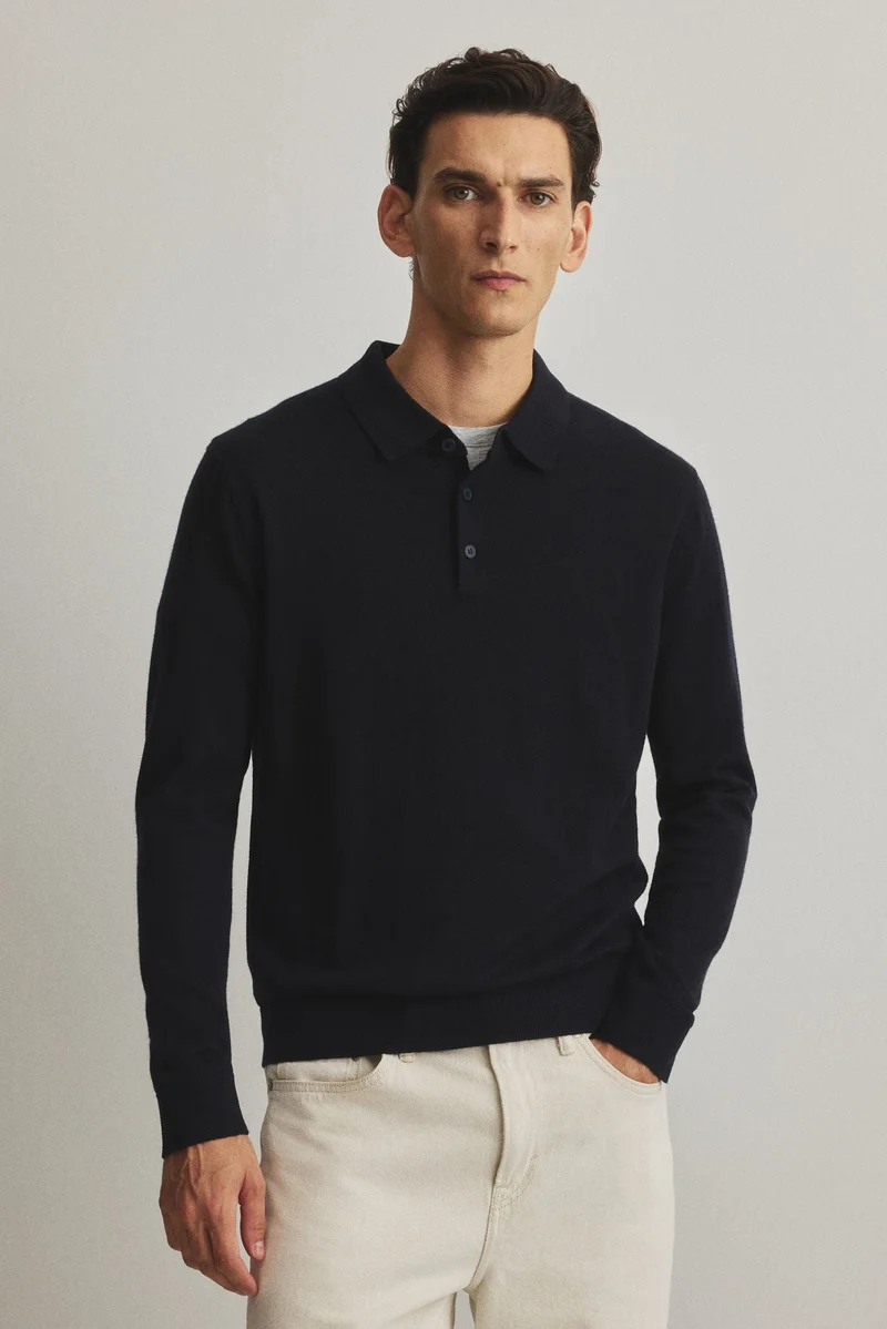H&M Regular Fit Wool polo shirt