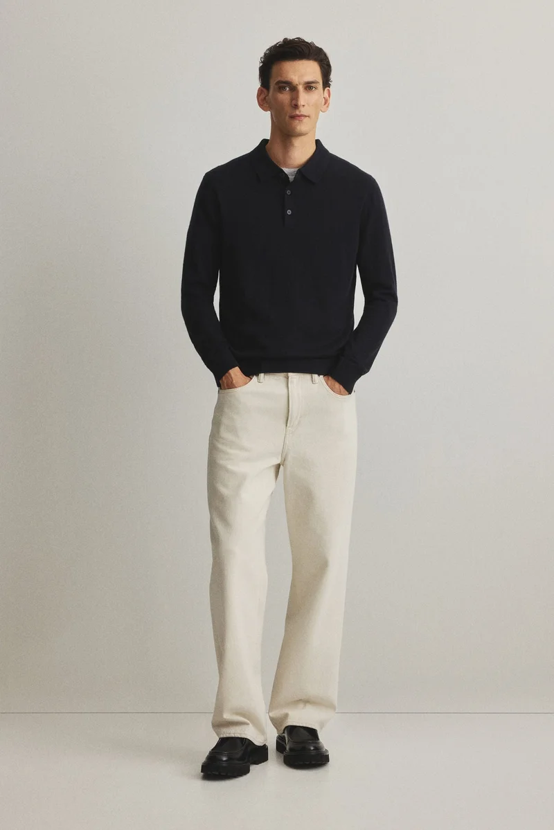 H&M Regular Fit Wool polo shirt