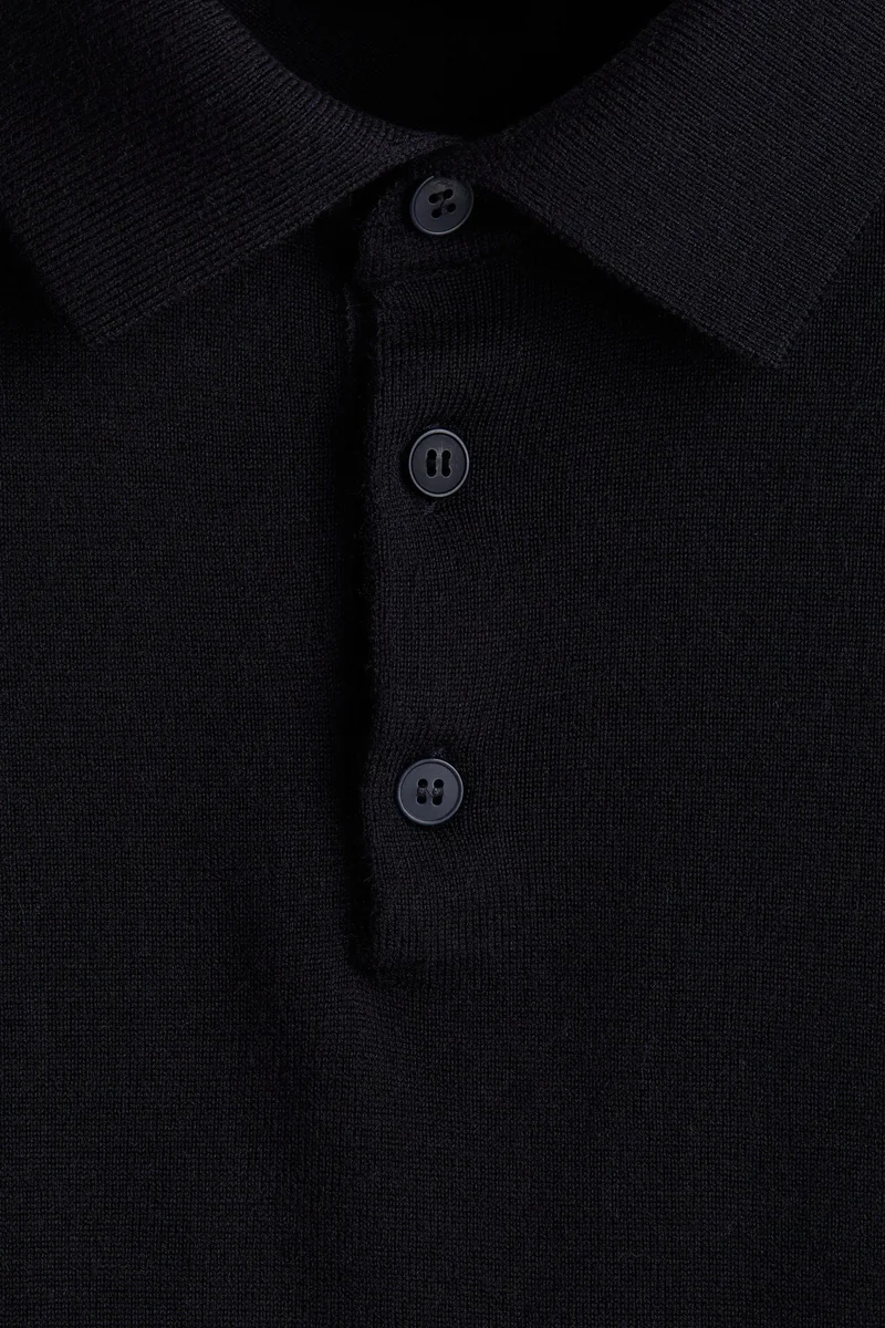 H&M  Regular Fit Wool polo shirt for Men | Best Price UAE