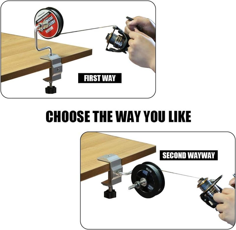 ANGRYFISH Fishing Line Winder with Clamp-Adjustable Stable Protable Spooler Machine-Multifunction Spooling Station System - Image 4