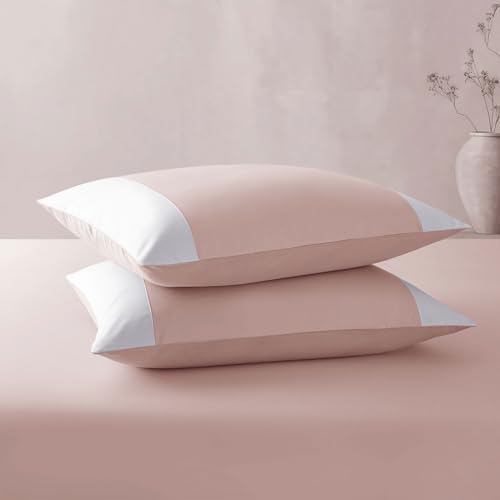 Spread Spain® Botanic Cotton 550 Thread Count Super King Size Bedsheet (108x108) with 2 Pillow Covers (18x27) - Rose - Image 5
