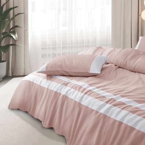 Spread Spain® Botanic Cotton 550 Thread Count Super King Size Bedsheet (108x108) with 2 Pillow Covers (18x27) - Rose - Image 3
