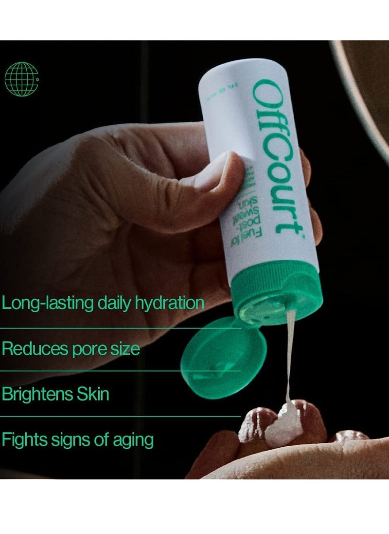 OffCourt OffCourt Face Moisturizer for Men - Light, Non-Greasy, Oil-Free Men’s Face Lotion with Prebiotics and Vitamin C - Hydration and Firmness for All Skin Types (2oz, 2 Pack)  - Image 3
