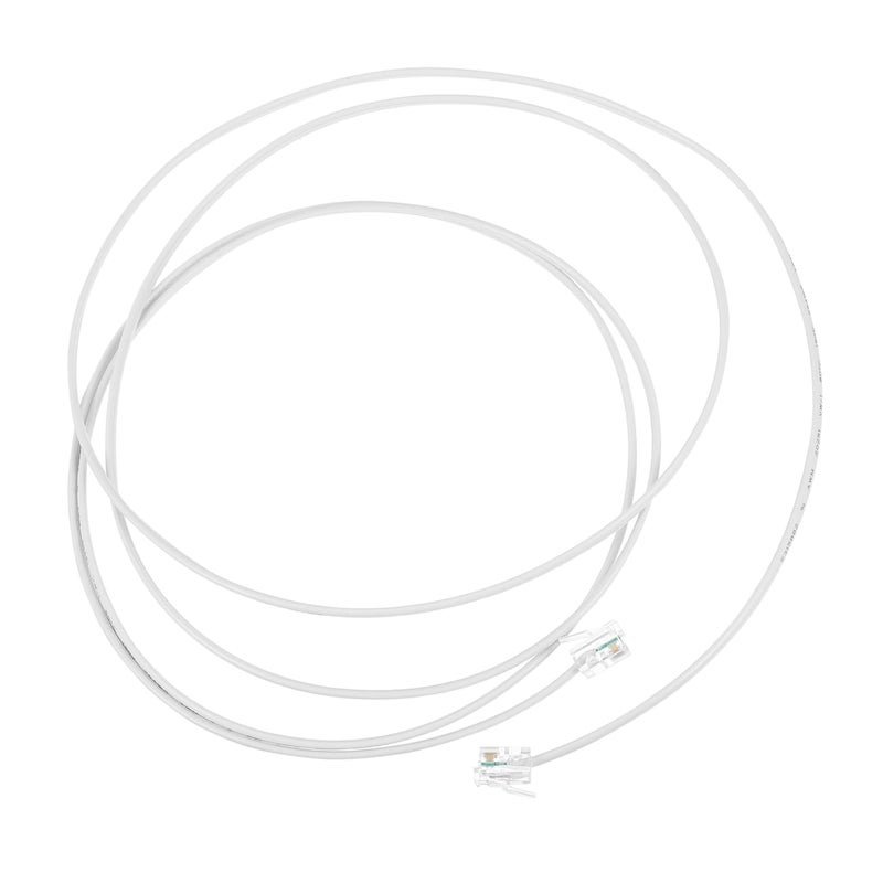 Jojofuny 2 Meter Flat Telephone Extension Cord High Purity Oxygen Shielded Cable for Phone Fax Modem - Image 2