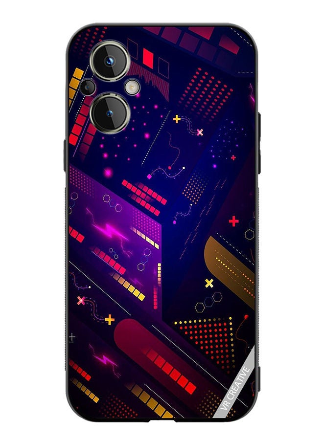 VR CREATIVE Protective Case Cover For OnePlus Nord N20 5G Abstract Design Multicolour - Image 1