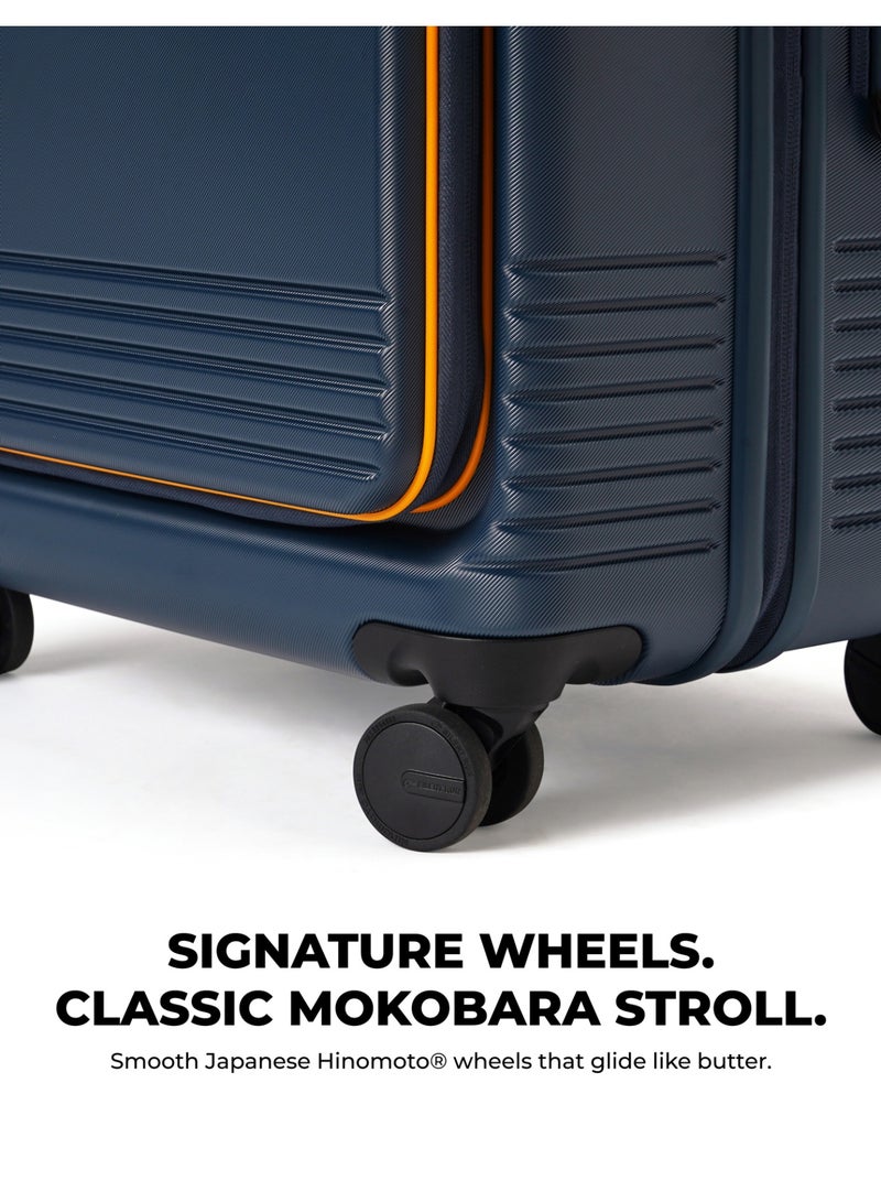 موكوبارا للتجارة ذ.م.م حقيبة سفر آكسيس خفيفة الوزن من بولي كربونات ماكرولون ألماني | أوشن صن راي، أزرق - Image 4