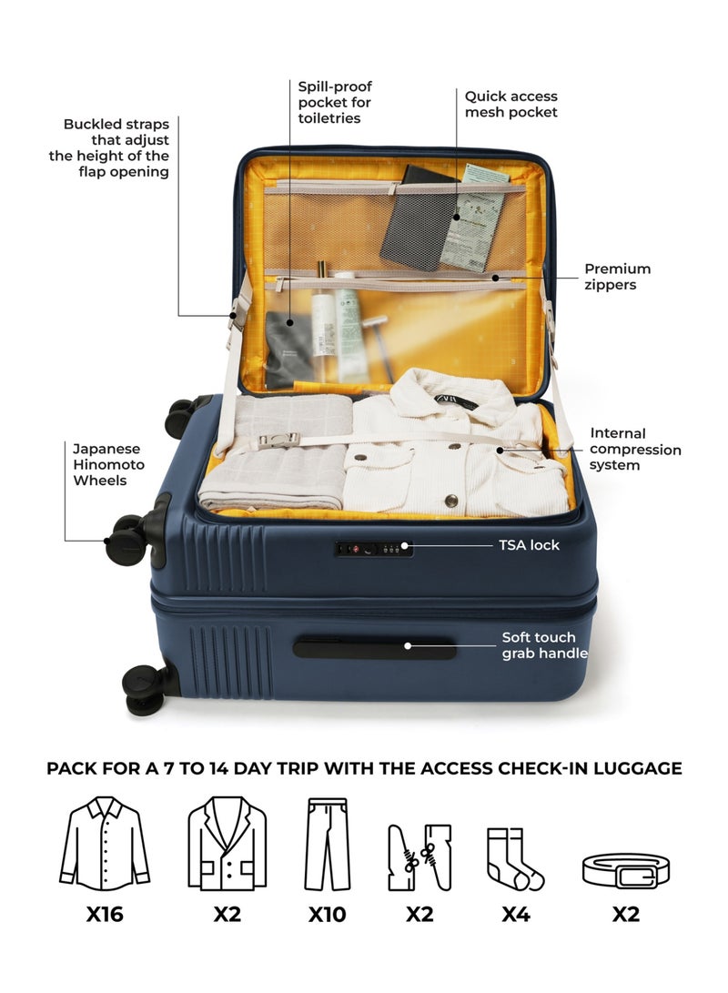 موكوبارا للتجارة ذ.م.م حقيبة سفر آكسيس خفيفة الوزن من بولي كربونات ماكرولون ألماني | أوشن صن راي، أزرق - Image 5