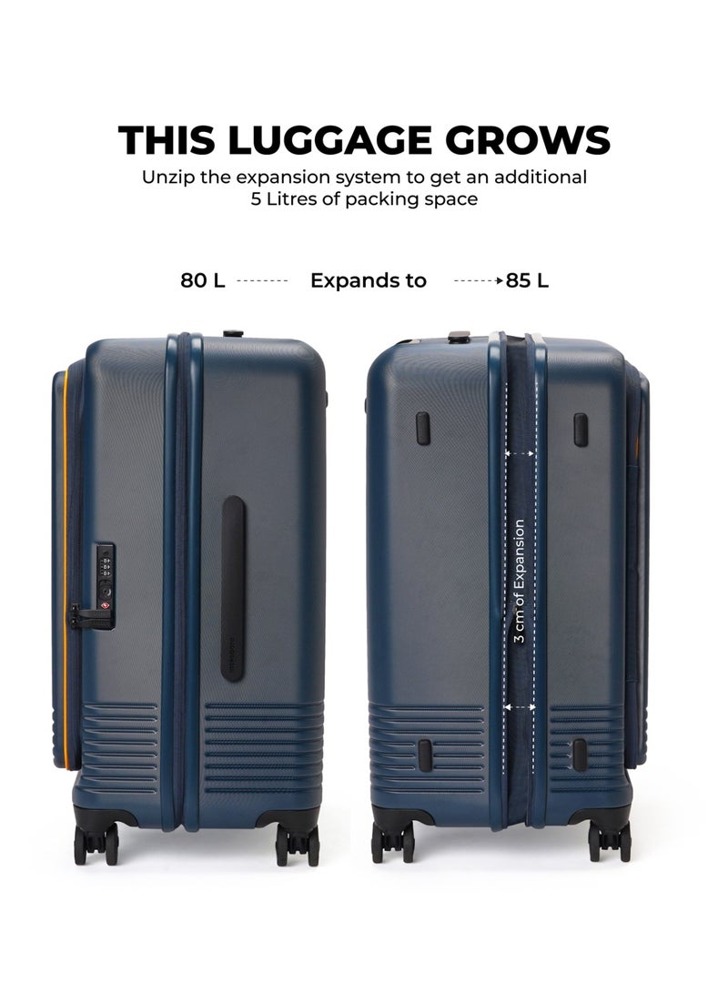 موكوبارا للتجارة ذ.م.م حقيبة سفر آكسيس خفيفة الوزن من بولي كربونات ماكرولون ألماني | أوشن صن راي، أزرق - Image 2