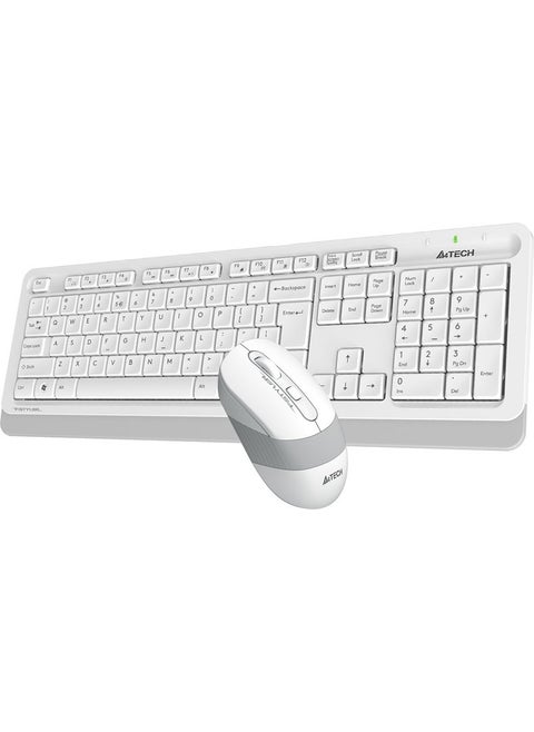 A4 TECH FG1010 Q 2.4 GHZ USB WHITE KEYBOARD+MOUSE WIRELESS SET