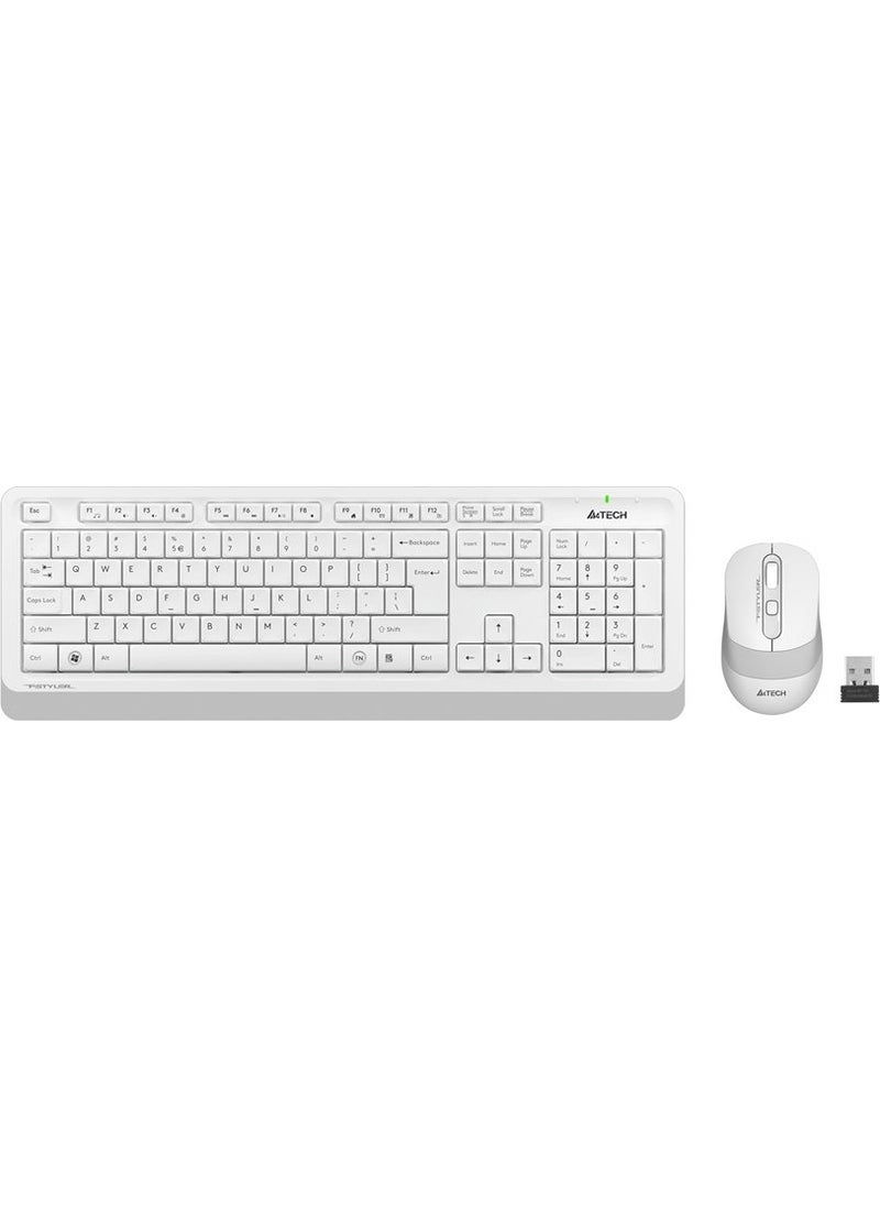 A4TECH A4 TECH FG1010 Q 2.4 GHZ USB WHITE KEYBOARD+MOUSE WIRELESS SET  - Image 2