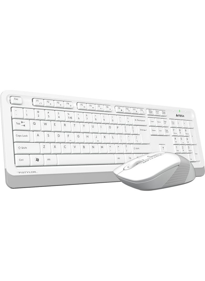 A4TECH A4 TECH FG1010 Q 2.4 GHZ USB WHITE KEYBOARD+MOUSE WIRELESS SET  - Image 3