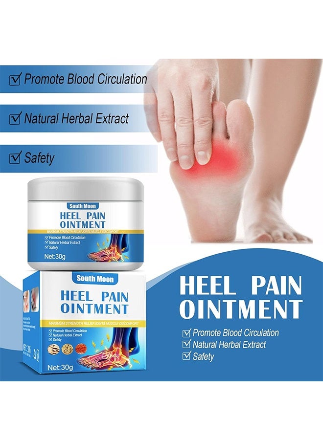 SOUTH MOON Heel Pain Ointment Herbal 30g, Ointment Foot Heel Pain Cream, Rheumatism Arthritis Pain Ointment, Foot Sprain Heel Foot Bone Spurs Pain Relief Plaster Heel Pain Ointment Rheumatoid Arthritis Herbal Ointment  - Image 5