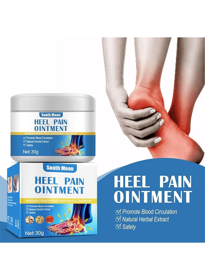 SOUTH MOON Heel Pain Ointment Herbal 30g, Ointment Foot Heel Pain Cream, Rheumatism Arthritis Pain Ointment, Foot Sprain Heel Foot Bone Spurs Pain Relief Plaster Heel Pain Ointment Rheumatoid Arthritis Herbal Ointment  - Image 4