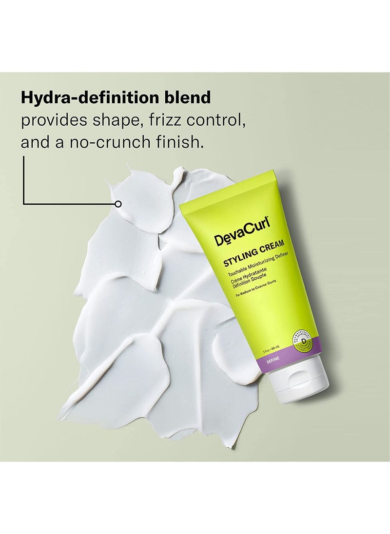 DevaCurl DevaCurl Styling Cream Touchable Moisturizing Definer  Enhances Curl Body and Shape  NonFlaking  NonStiff  NonCrunchy  All Curly Types  - Image 2