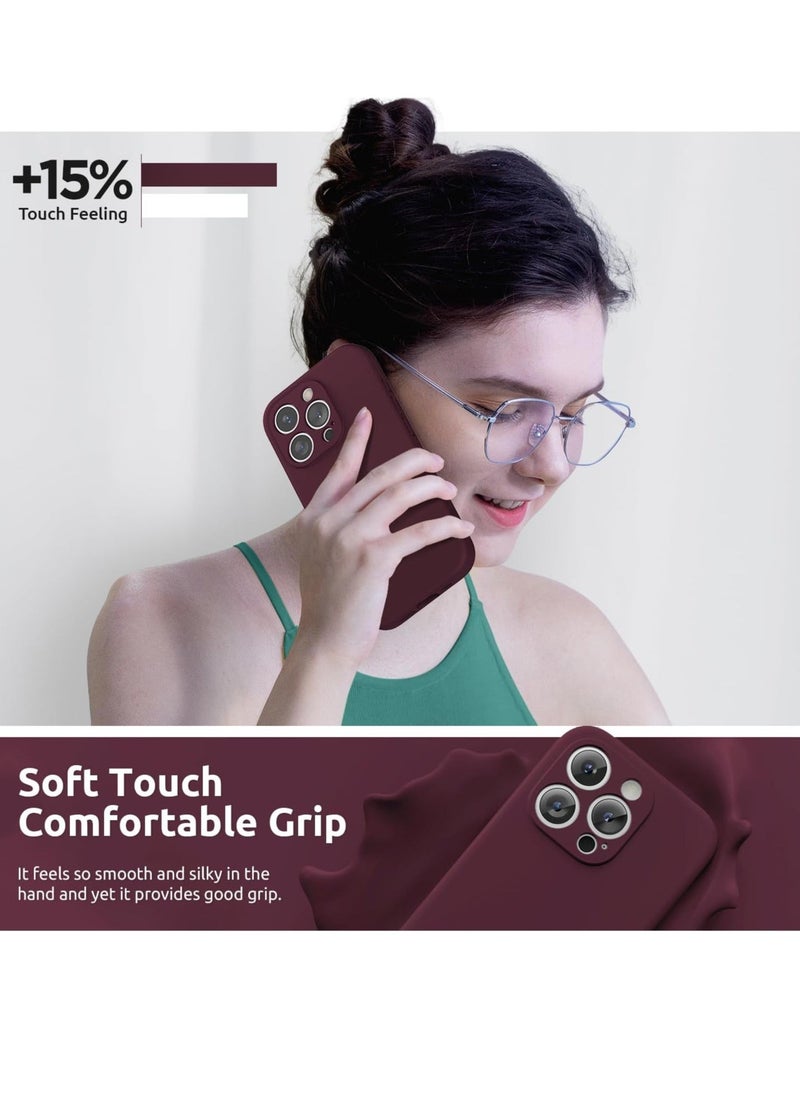 Raxoom Design for iPhone 15 Pro Max Case, Liquid Silicone [2 x Screen Protectors & 1 x Lanyard] Protection for Each Lens Shockproof Cover for iPhone 15 Pro Max 6.7 inch 2023, Plum - Image 5