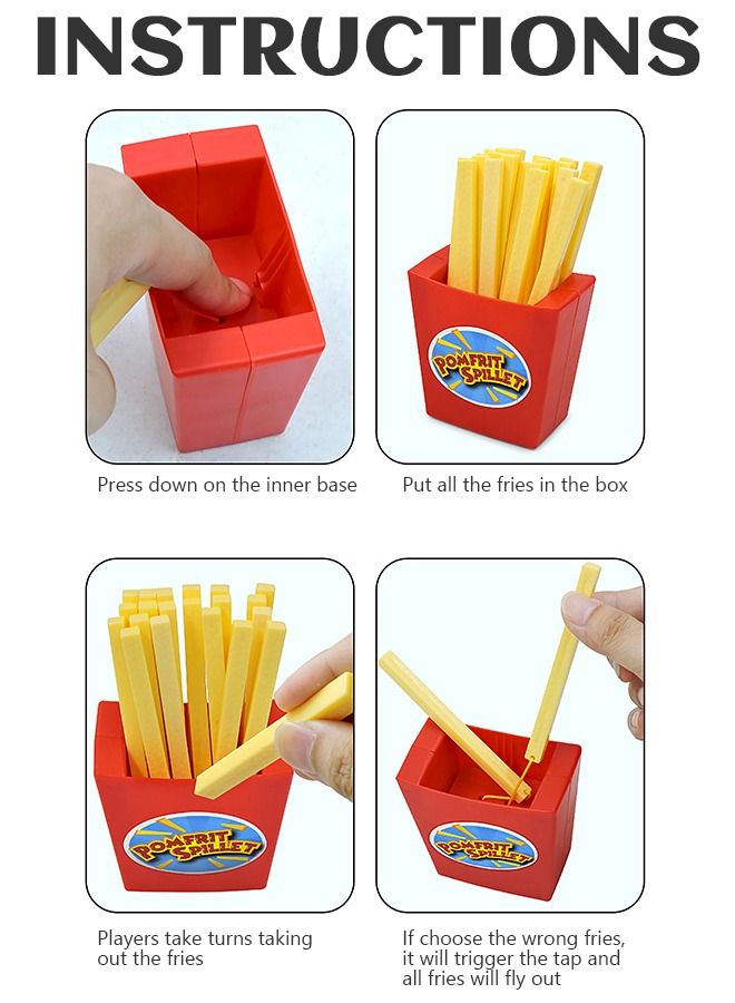 GROIC Who Touched Mechanism Creative Simulation Fries Fun Party Toy Set Prank Play Birthday Gift - Image 2