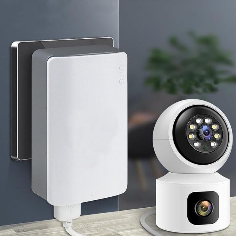 Eujgoov Mini UPS Emergency Power Bank 1200mAh USB Backup Charger for 5V2A Devices US Plug - Image 4