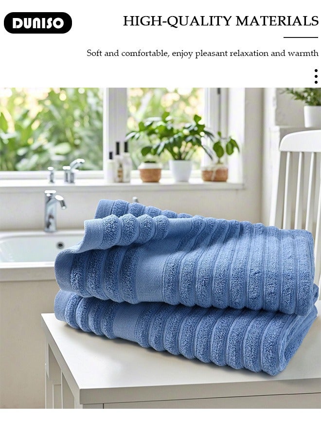 DUNISO Microfiber Bath Towel, Soft Microfiber Absorbent Body Towels, Quick Drying Towel for Multipurpose, Beach Swimming Pool Towels Lightweight Bath Sheets, Use for Spa, Yoga, Fitness, Bathroom 70×140CM  - Image 5