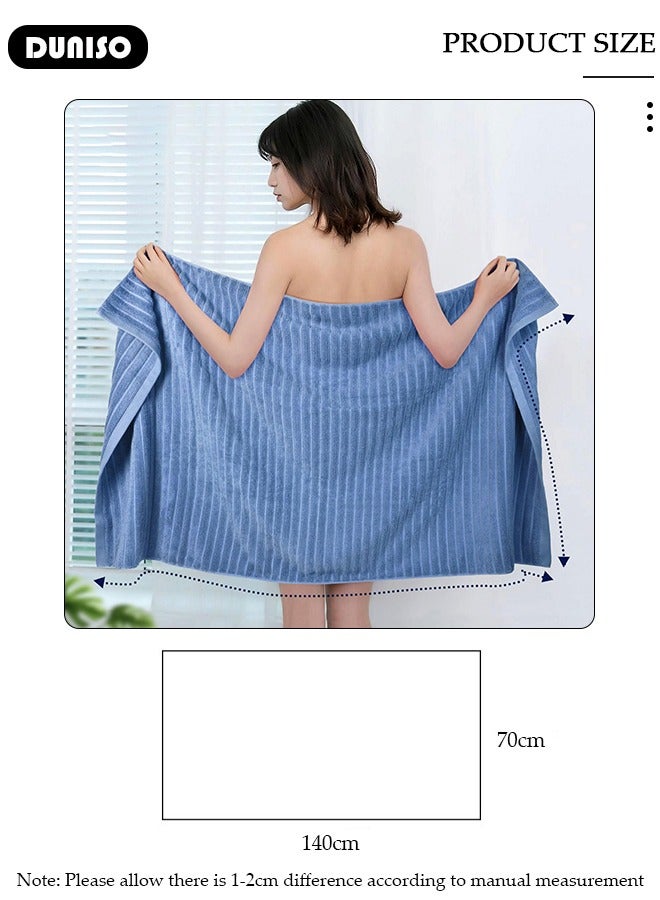 DUNISO Microfiber Bath Towel, Soft Microfiber Absorbent Body Towels, Quick Drying Towel for Multipurpose, Beach Swimming Pool Towels Lightweight Bath Sheets, Use for Spa, Yoga, Fitness, Bathroom 70×140CM  - Image 4