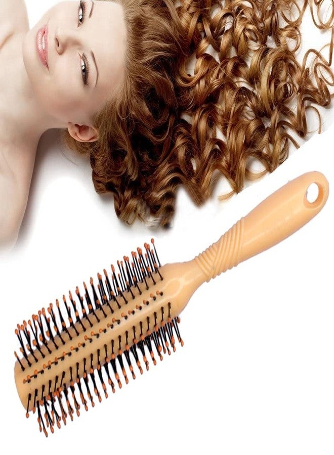 Ekan Round Brush For Blow Drying With Natural Bristle Professional Round Hair Brush For Hair Styling (Random Color) - Image 1