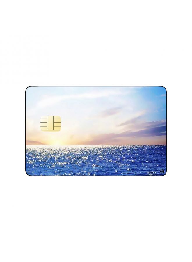 RKN PRINTED BANK CARD STICKER Aesthetic Sea Drawing - Image 1