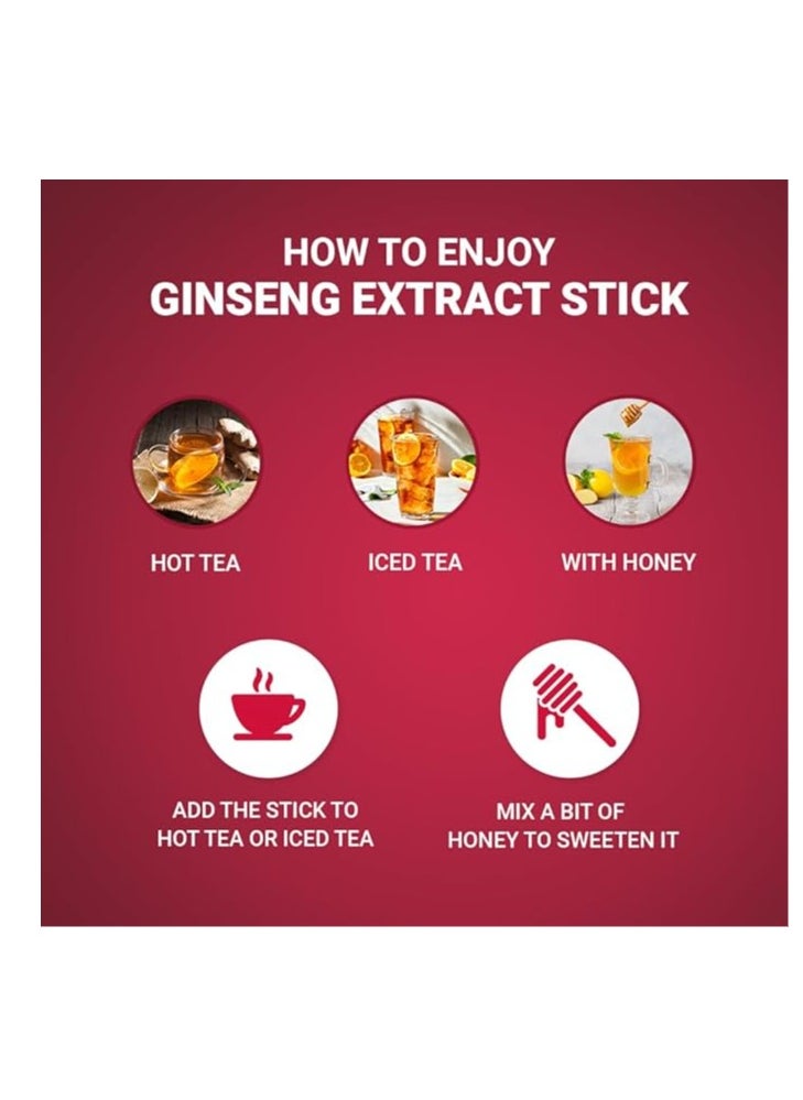Korean Ginseng of Samjiwon - Pure Red Ginseng Extract Stick ,6 Years Grown ,Boost Energy, Strengthens Immunity, GMP Standards,10 ml x 30 sticks - Image 1