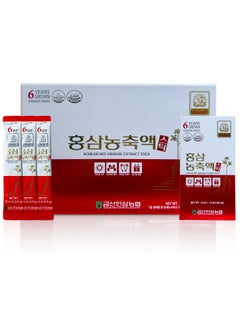Pure Red Ginseng Extract Stick ,6 Years Grown ,Boost Energy, Strengthens Immunity, GMP Standards,10 ml x 30 sticks